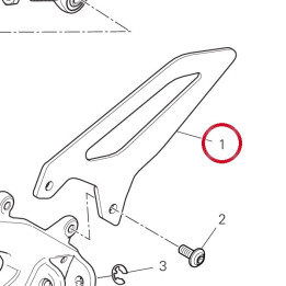 Pare-Talon avant gauche — réf. 24714042AA | Ducati Store