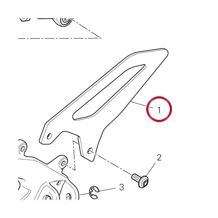 Pare-Talon avant gauche — réf. 24714042AA | Ducati Store