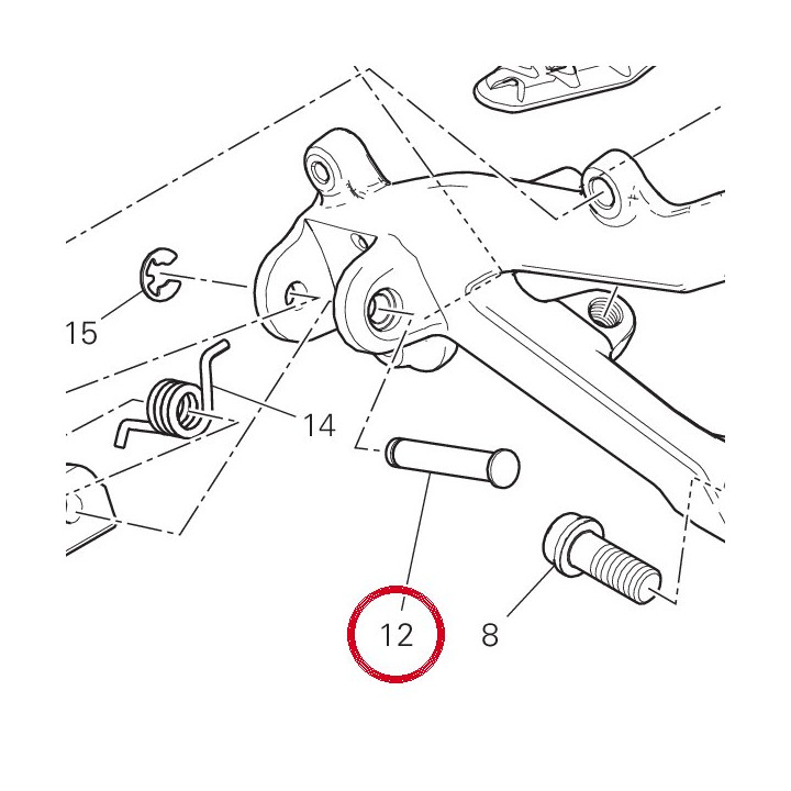 Pivot Repose-Pieds — réf. 82110511AB | Ducati Store