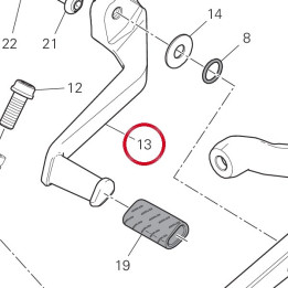Levier de commande — réf. 45612092BA | Ducati Store