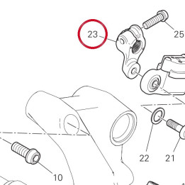 Levier commande cangement — réf. 45612101AA | Ducati Store