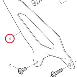 Pare-Talon avant droit — réf. 24714831BA | Ducati Store