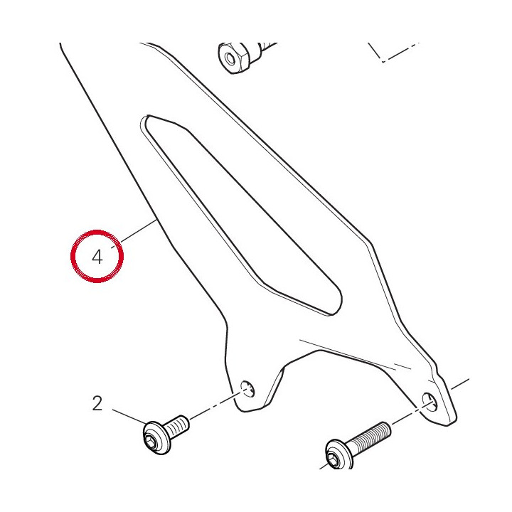 Pare-Talon avant droit — réf. 24714831BA | Ducati Store