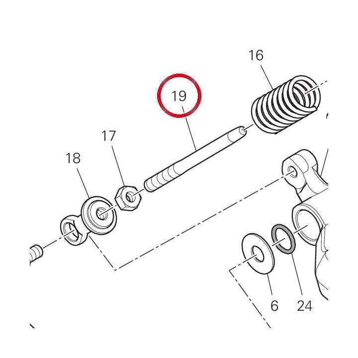 Pivot 11711272AA — réf. 11711272AA | Ducati Store