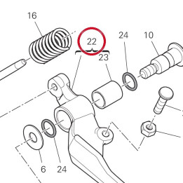 Ensemble levier frein — réf. 45720552AA | Ducati Store