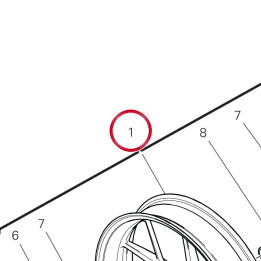 Jante roue av. 50122341AA — réf. 50122341AA | Ducati Store