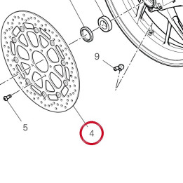 Disque frein avant 49240851A — réf. 49240851A | Ducati Store