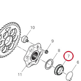 Ecrou 75012072AA — réf. 75012072AA | Ducati Store