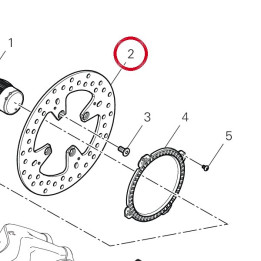 Disque frein arrière — réf. 49210061A | Ducati Store