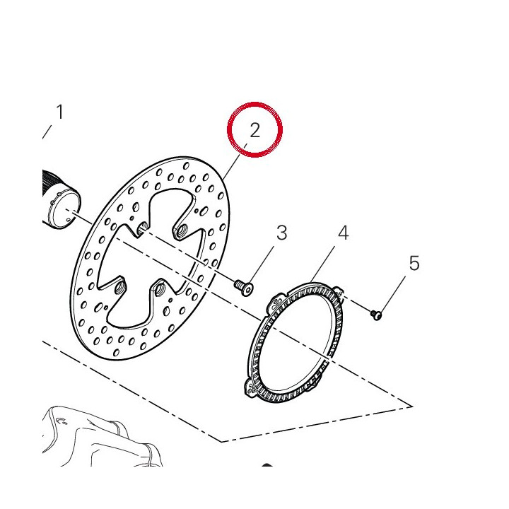 Disque frein arrière — réf. 49210061A | Ducati Store