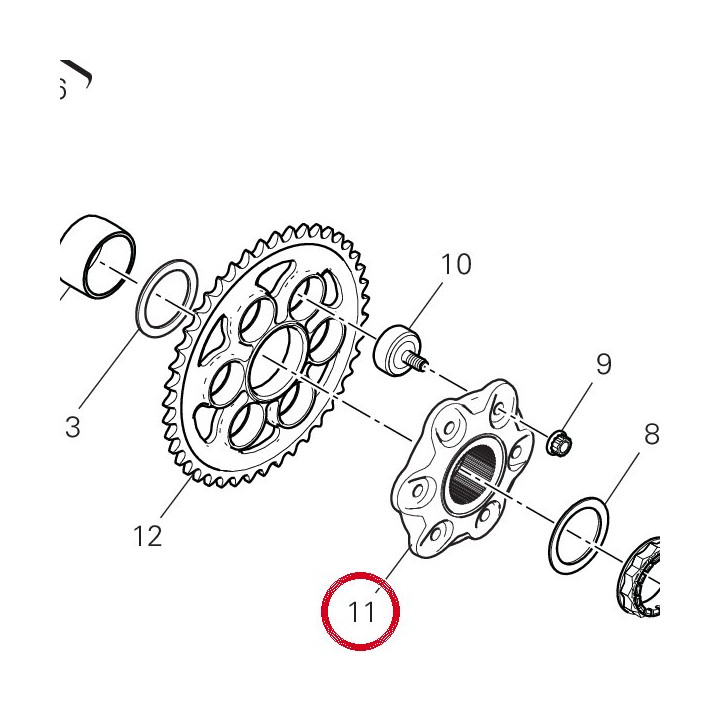 Bride Porte-Couronne — réf. 16016841AA | Ducati Store
