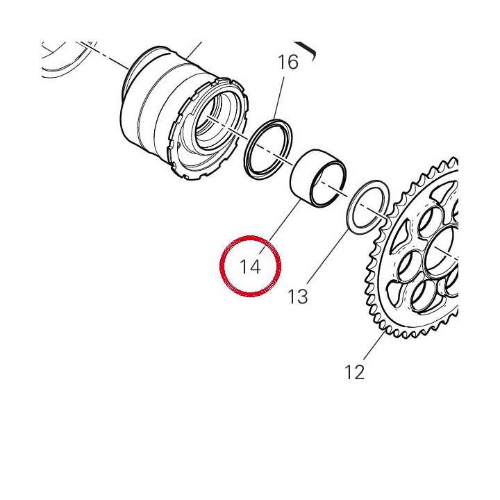 Entretoise interne 88111301A — réf. 88111301A | Ducati Store