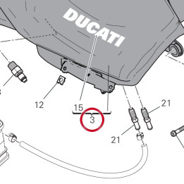 R╘servoir rouge 58612931AB — réf. 58612931AB | Ducati Store