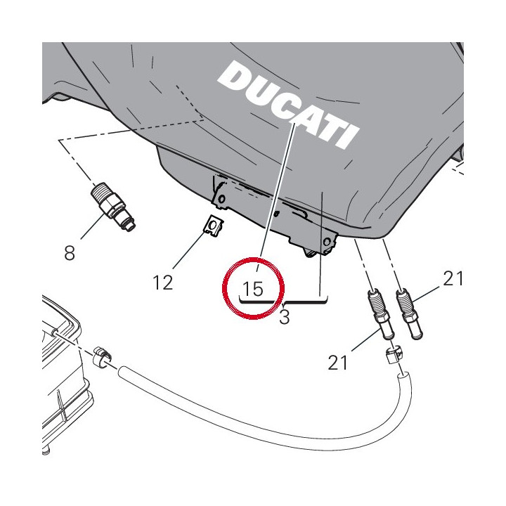 Embleme Ducati 4381D811A — réf. 4381D811A | Ducati Store