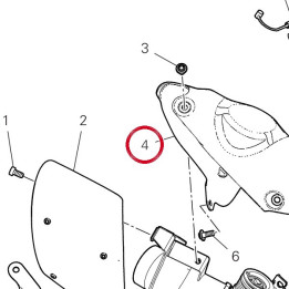 Calotte droit supérieur — réf. 46017081AA | Ducati Store