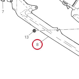 Calotte droit 46017071BA — réf. 46017071BA | Ducati Store