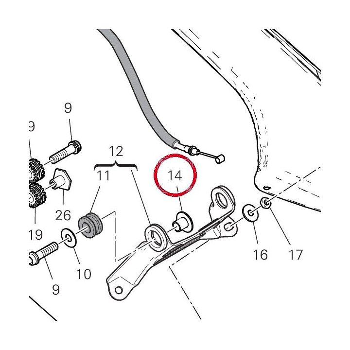 Entretoise 71614391AA — réf. 71614391AA | Ducati Store