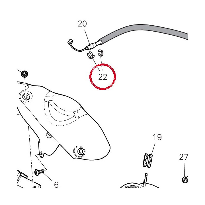 Bague elastique arret — réf. 88450661A | Ducati Store