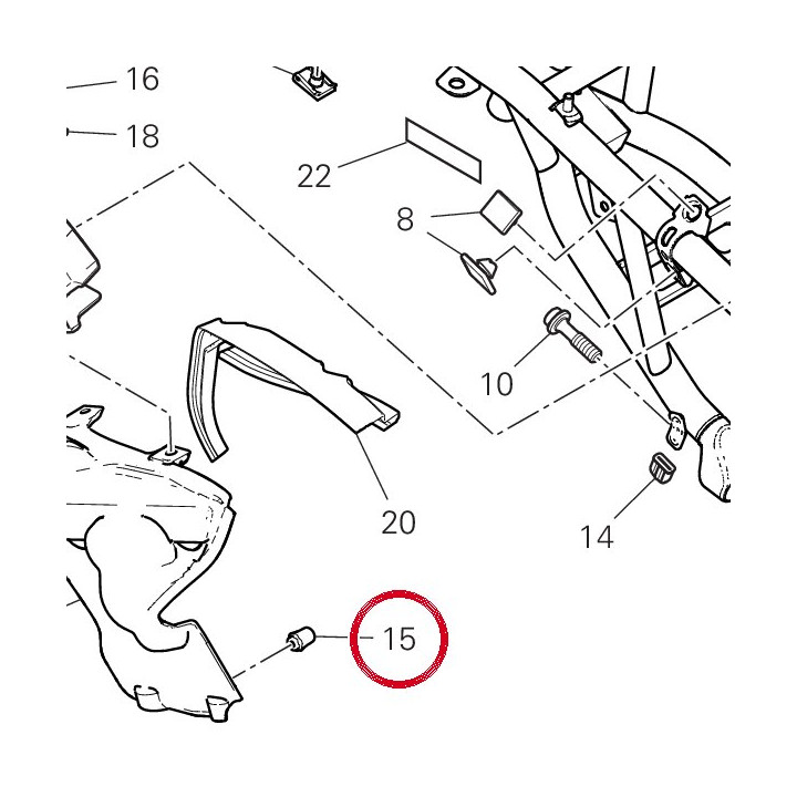 Caoutchouc 76412211A — réf. 76412211A | Ducati Store