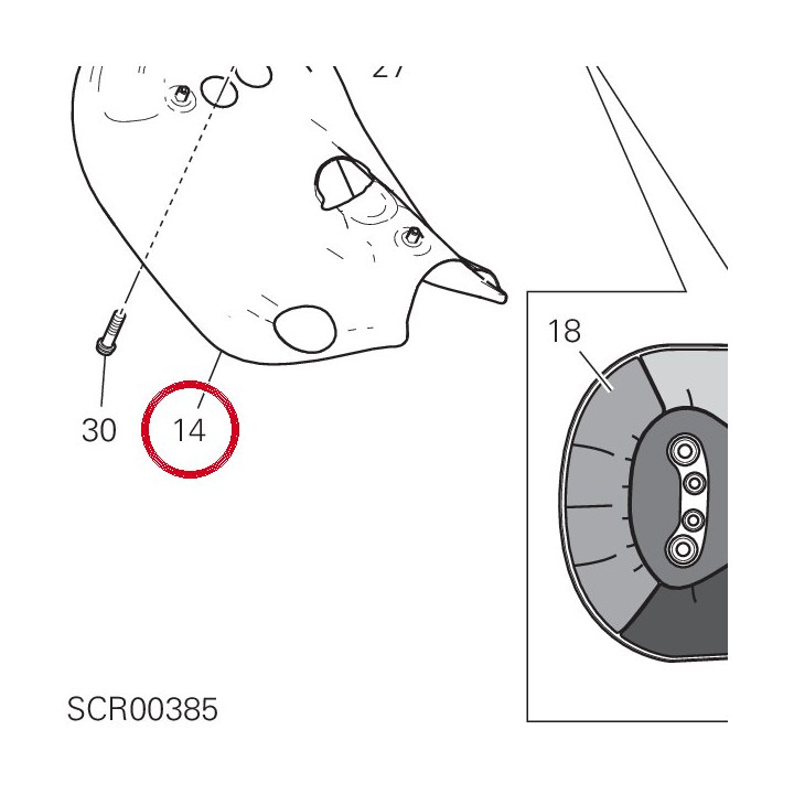 Pare-Chaleur inférieur — réf. 46016514A | Ducati Store