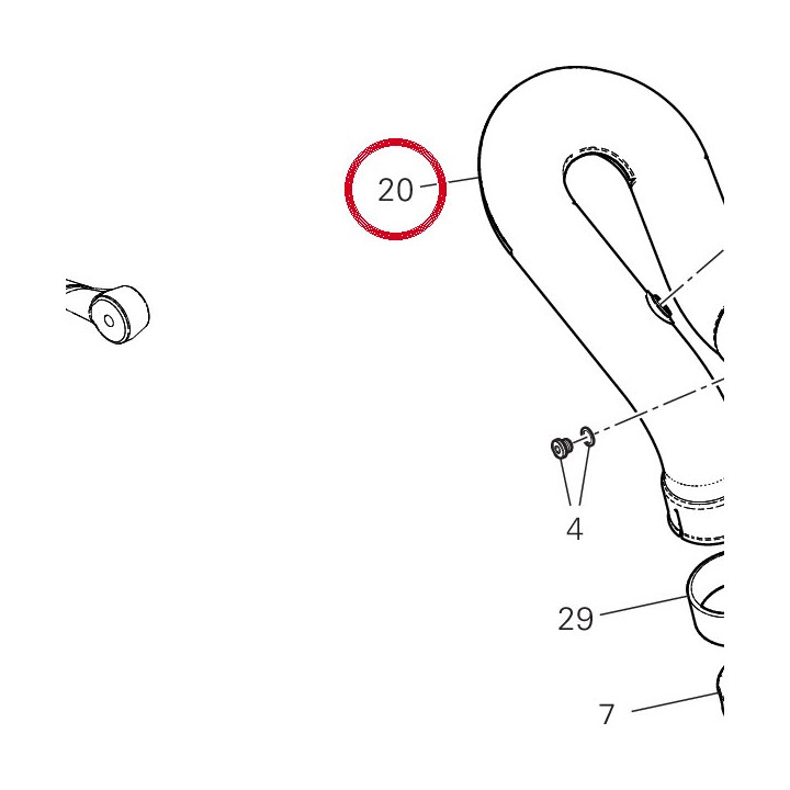 Tuyau échappement vertical — réf. 57112155AA | Ducati Store
