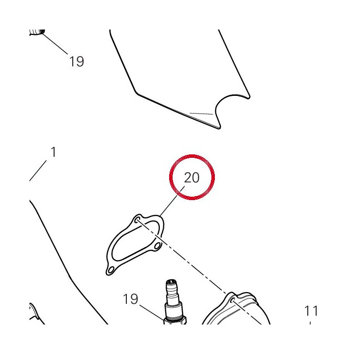 Joint tuyau échappement — réf. 79010231B | Ducati Store