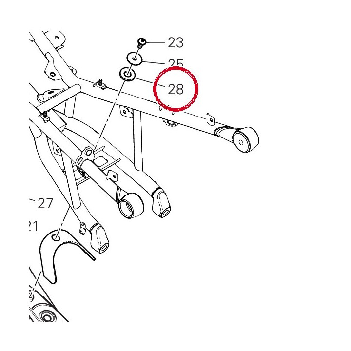 Tampon supérieur 86612051A — réf. 86612051A | Ducati Store