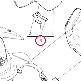 Selle passager 595P6401AH — réf. 595P6401AH | Ducati Store