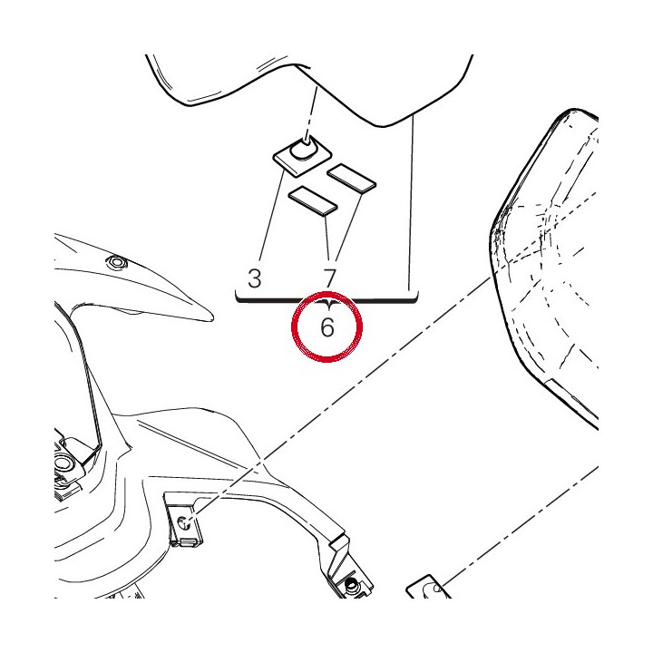 Selle passager 595P6401AH — réf. 595P6401AH | Ducati Store