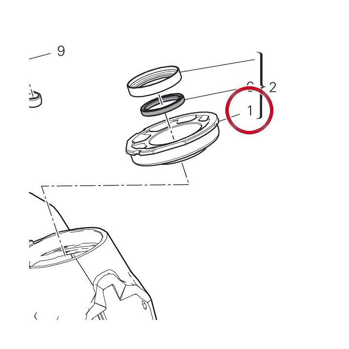 Douille supérieur — réf. 75610552AA | Ducati Store