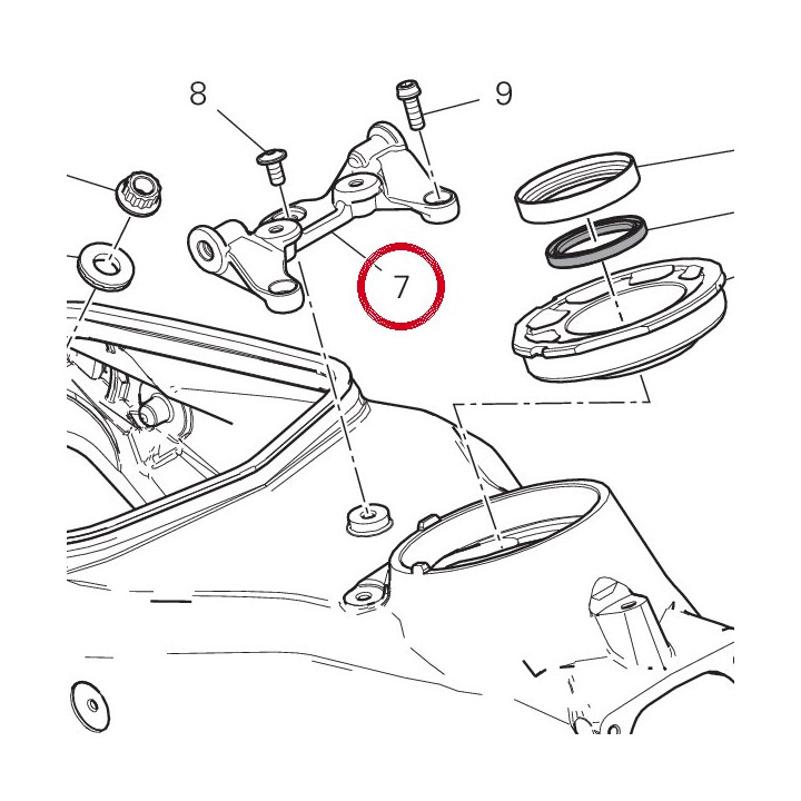 Equerre 83016471AA — réf. 83016471AA | Ducati Store
