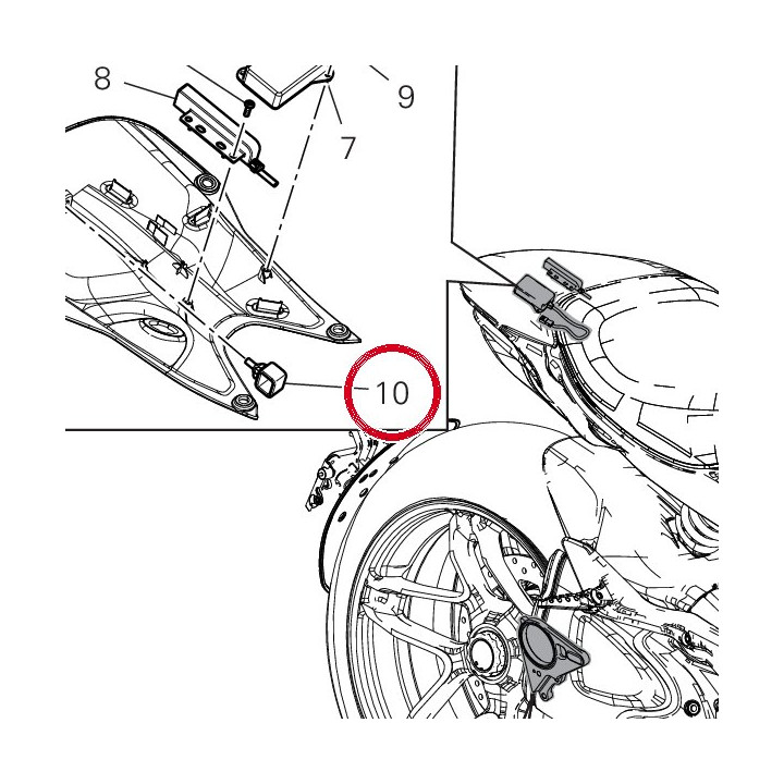 Support en caoutchouc — réf. 82911901A | Ducati Store