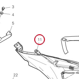 Calotte gauche 46016301B — réf. 46016301B | Ducati Store
