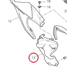 Pare-Chaleur droit 46016401B — réf. 46016401B | Ducati Store