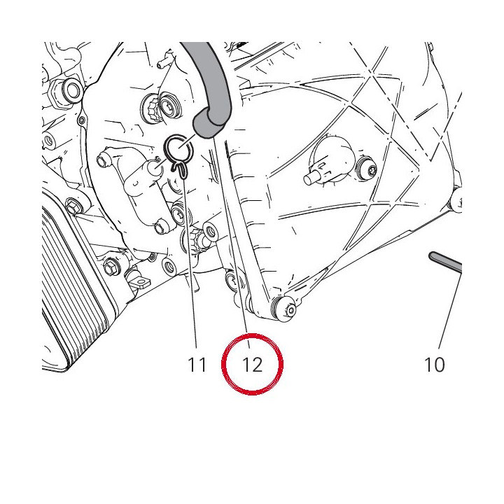 Tuyau horizontale 87611131A — réf. 87611131A | Ducati Store