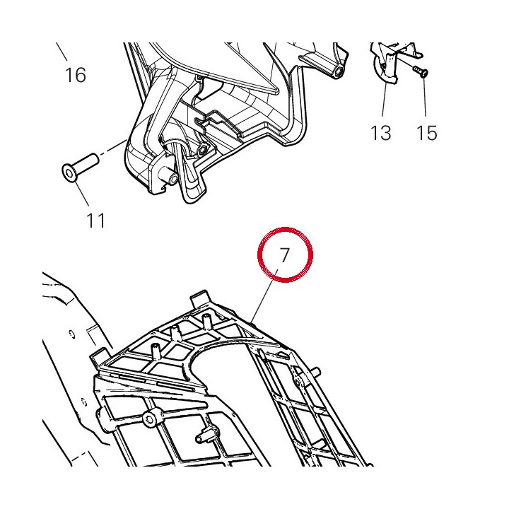 Support 8291I511AA — réf. 8291I511AA | Ducati Store
