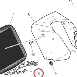 Support inférieure — réf. 8291I522AA | Ducati Store