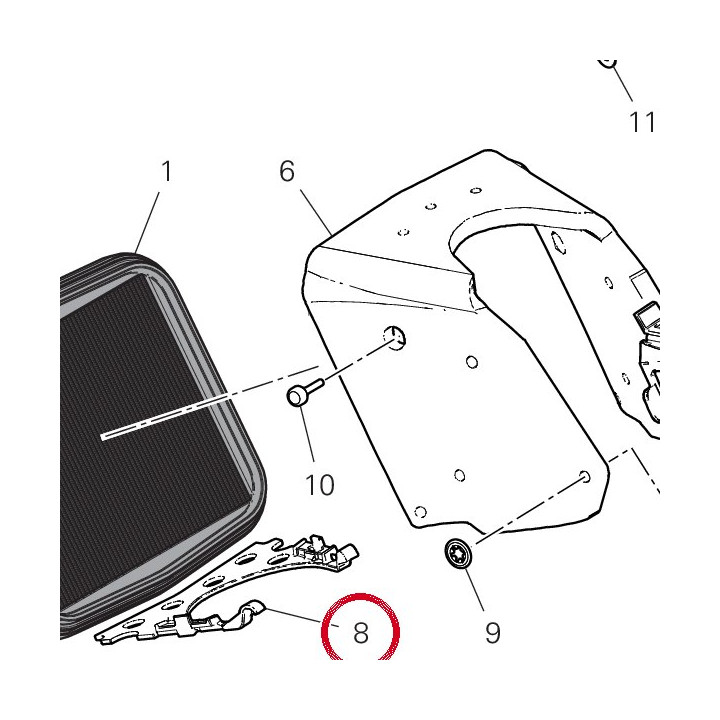 Support inférieure — réf. 8291I522AA | Ducati Store