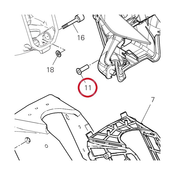 Entretoise 71316142AA — réf. 71316142AA | Ducati Store