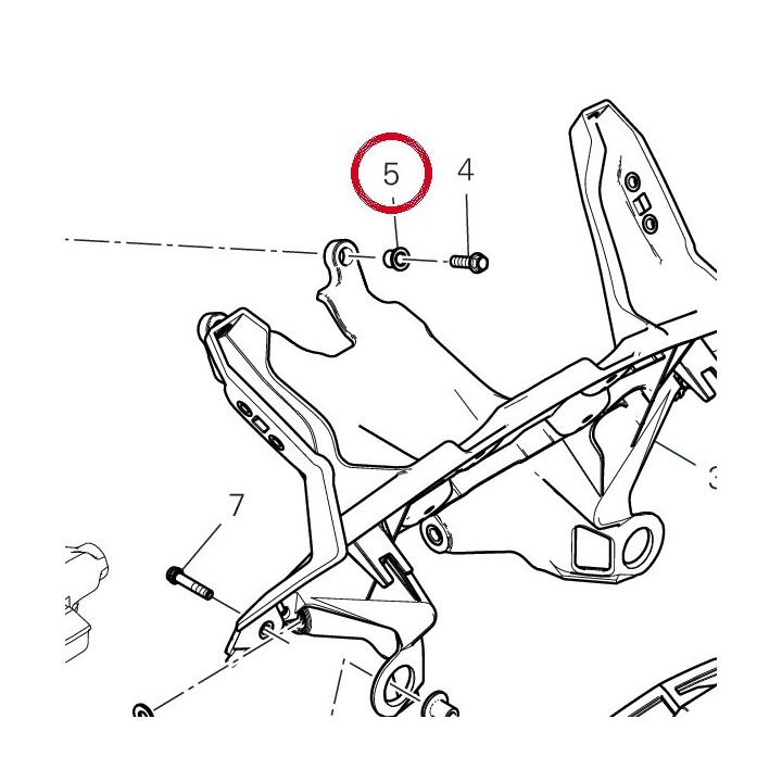 Entretoise 71611731AA — réf. 71611731AA | Ducati Store