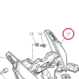 Support feu avant — réf. 8291I393AA | Ducati Store