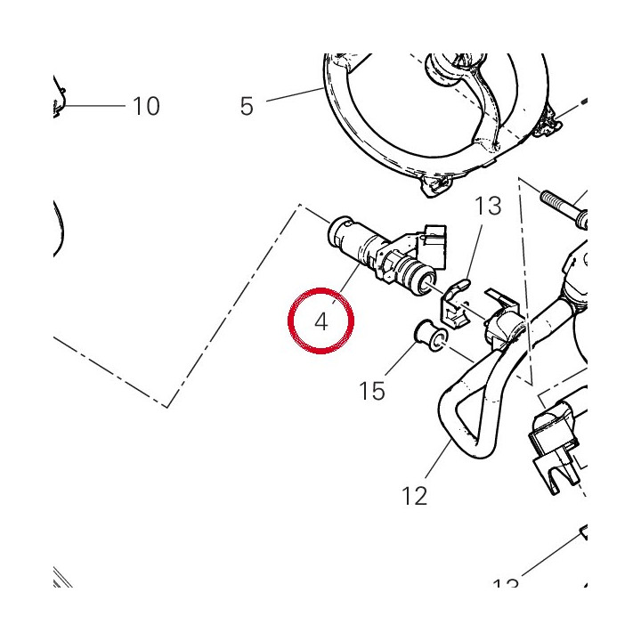 Injector 28040491A — réf. 28040491A | Ducati Store