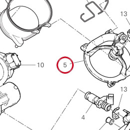 Support injecteur supérieur — réf. 13510601A | Ducati Store