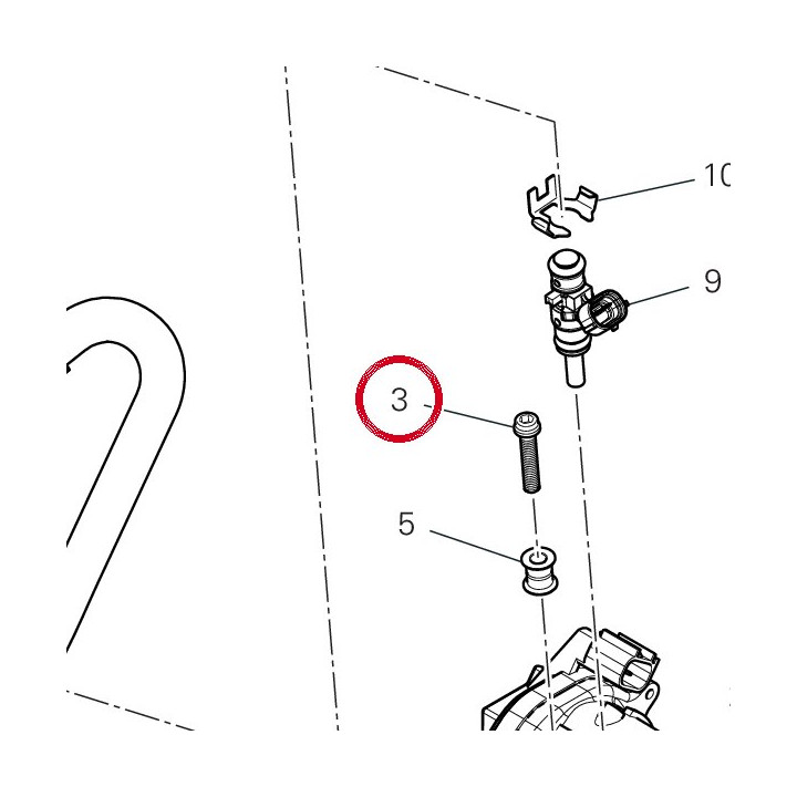 Vis tceif M5X25 77156458B — réf. 77156458B | Ducati Store