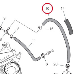 Tuyau 93511751A — réf. 93511751A | Ducati Store