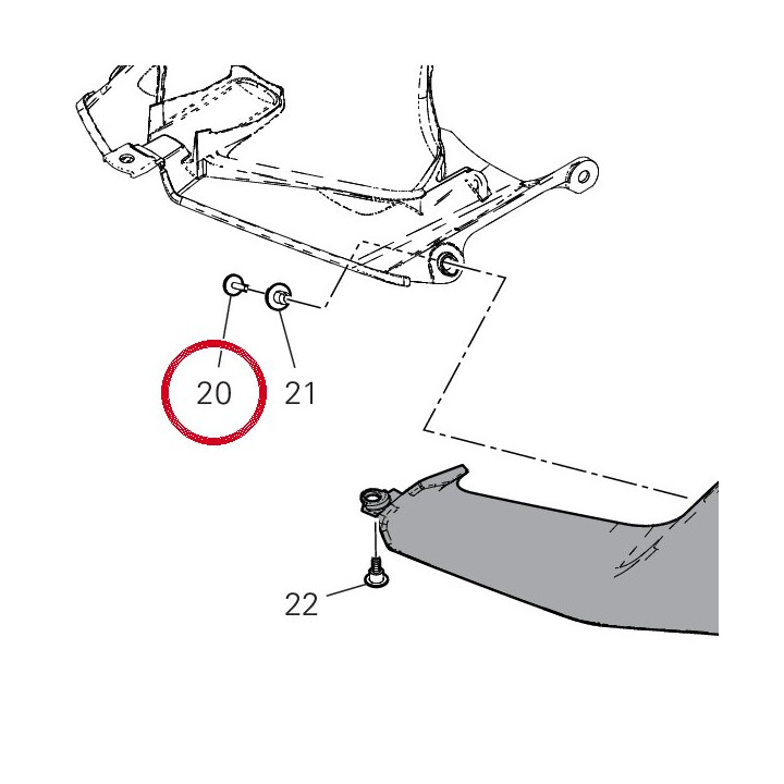 Rivet male 85041041A — réf. 85041041A | Ducati Store