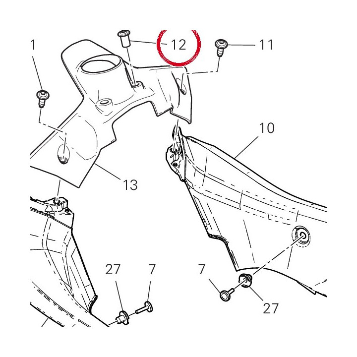 Écrou, special 75012341AA — réf. 75012341AA | Ducati Store