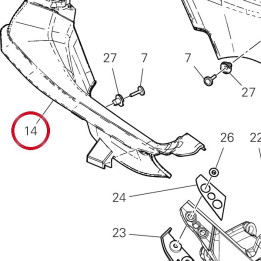 Couvercle capot droite — réf. 4601H641AA | Ducati Store