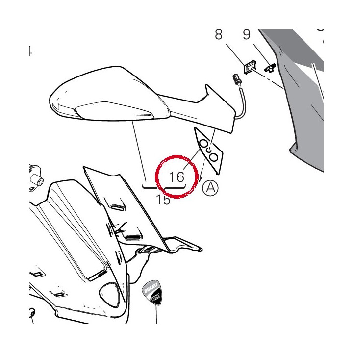 Joint droit 78811781A — réf. 78811781A | Ducati Store