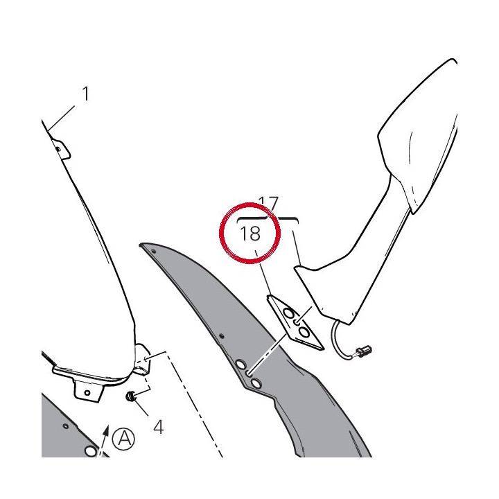 Joint gauche 78811771A — réf. 78811771A | Ducati Store